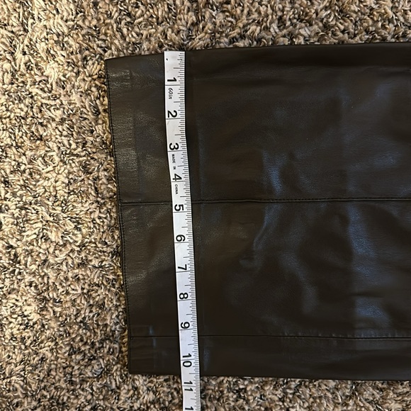 Zara Faux Leather Pants Flare Size Small Brown - Picture 5 of 9